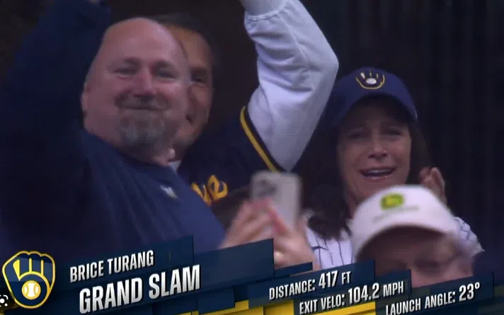 Brice Turang hits grand slam in Brewers home opener in MLB dream debut