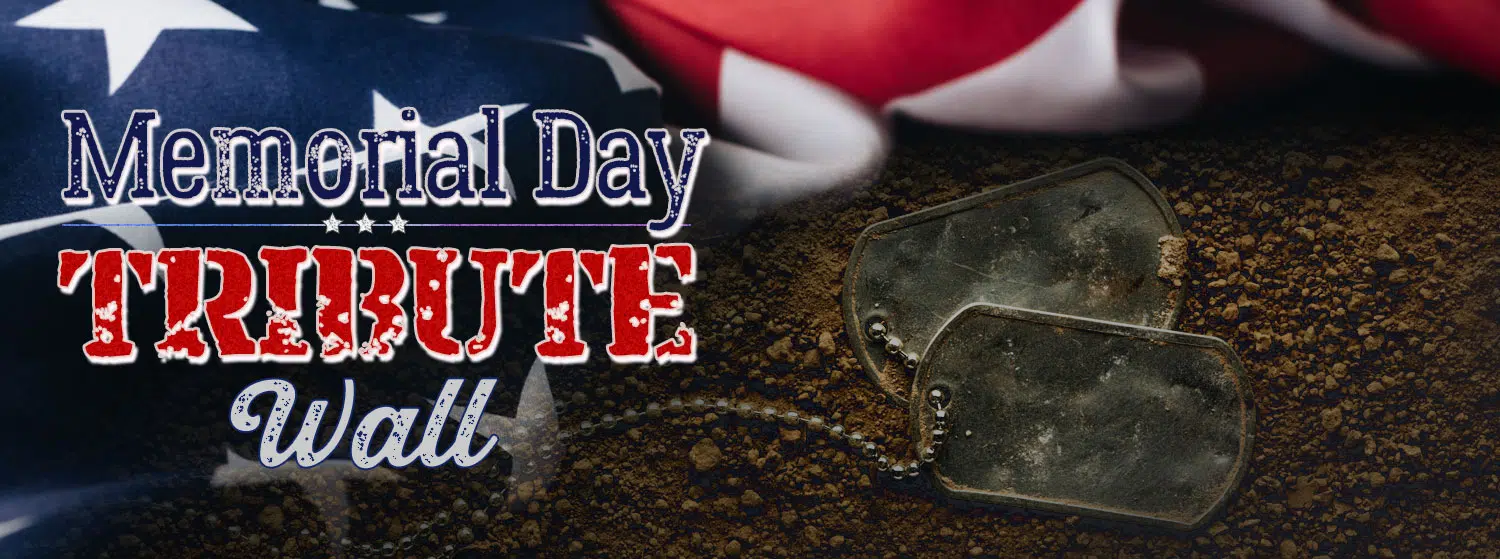 Memorial Day Tribute Wall
