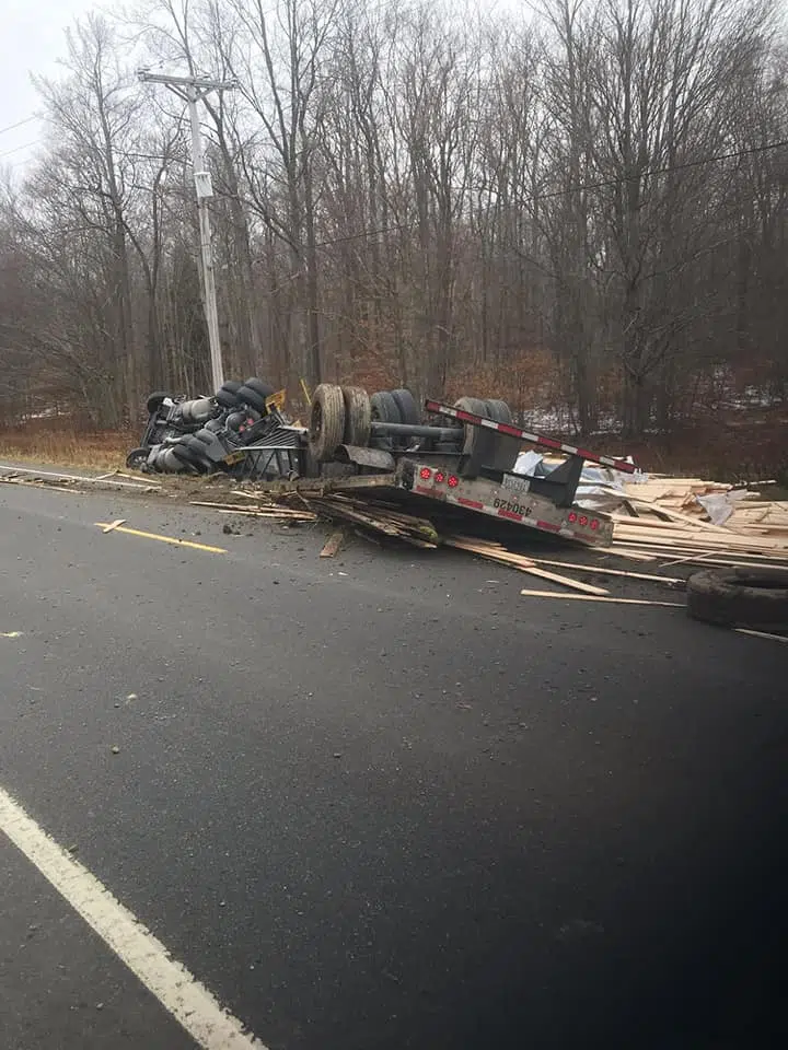 Truck Driver Hurt in Crash