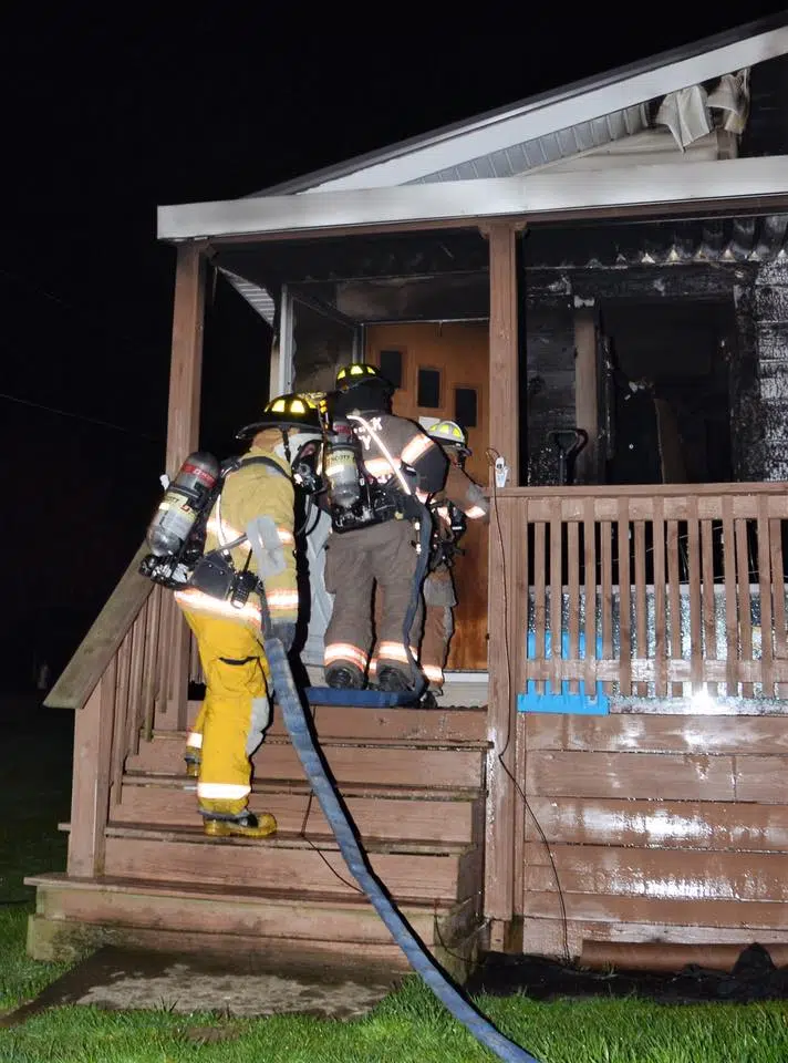 Sunday Fire in Derrick City