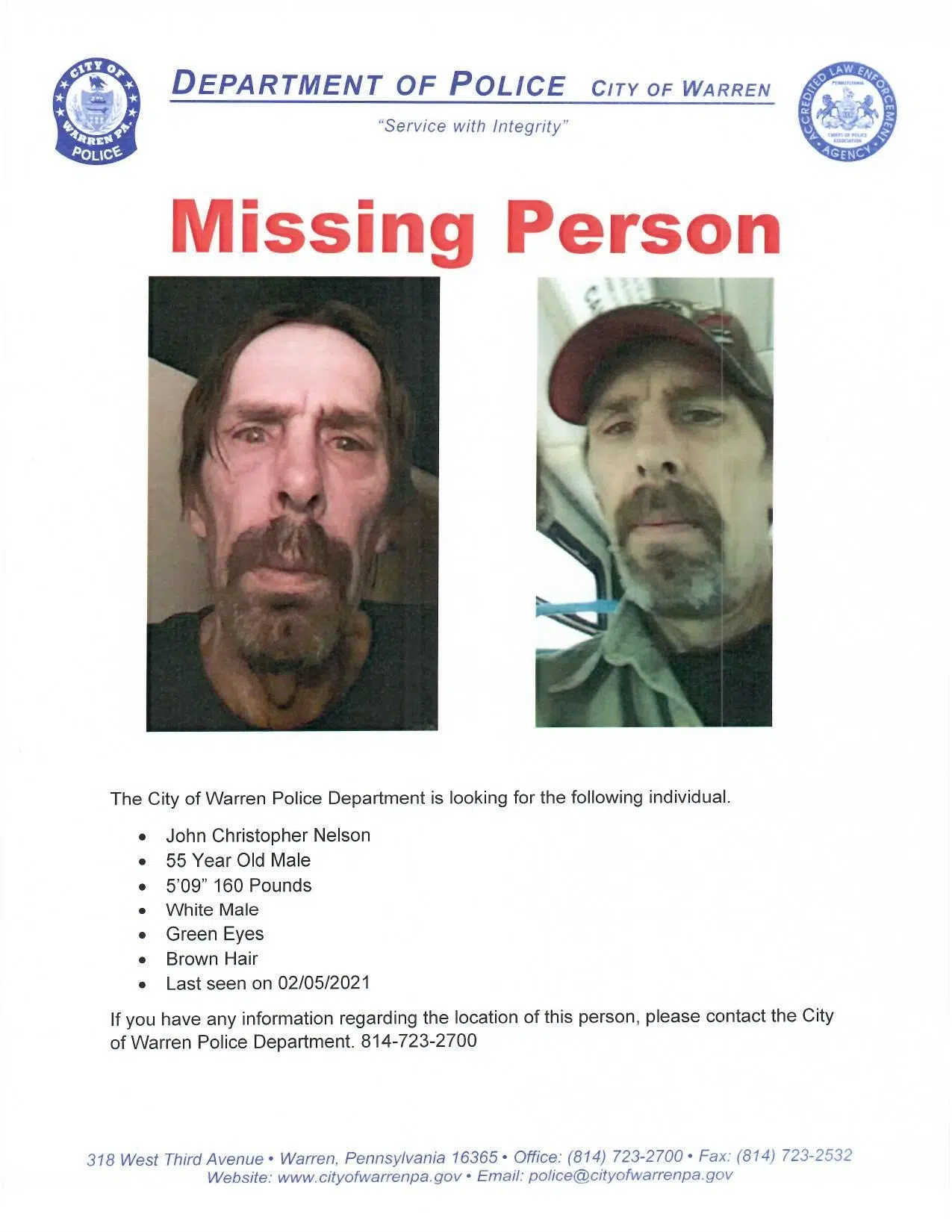 Body Identified as Missing Person