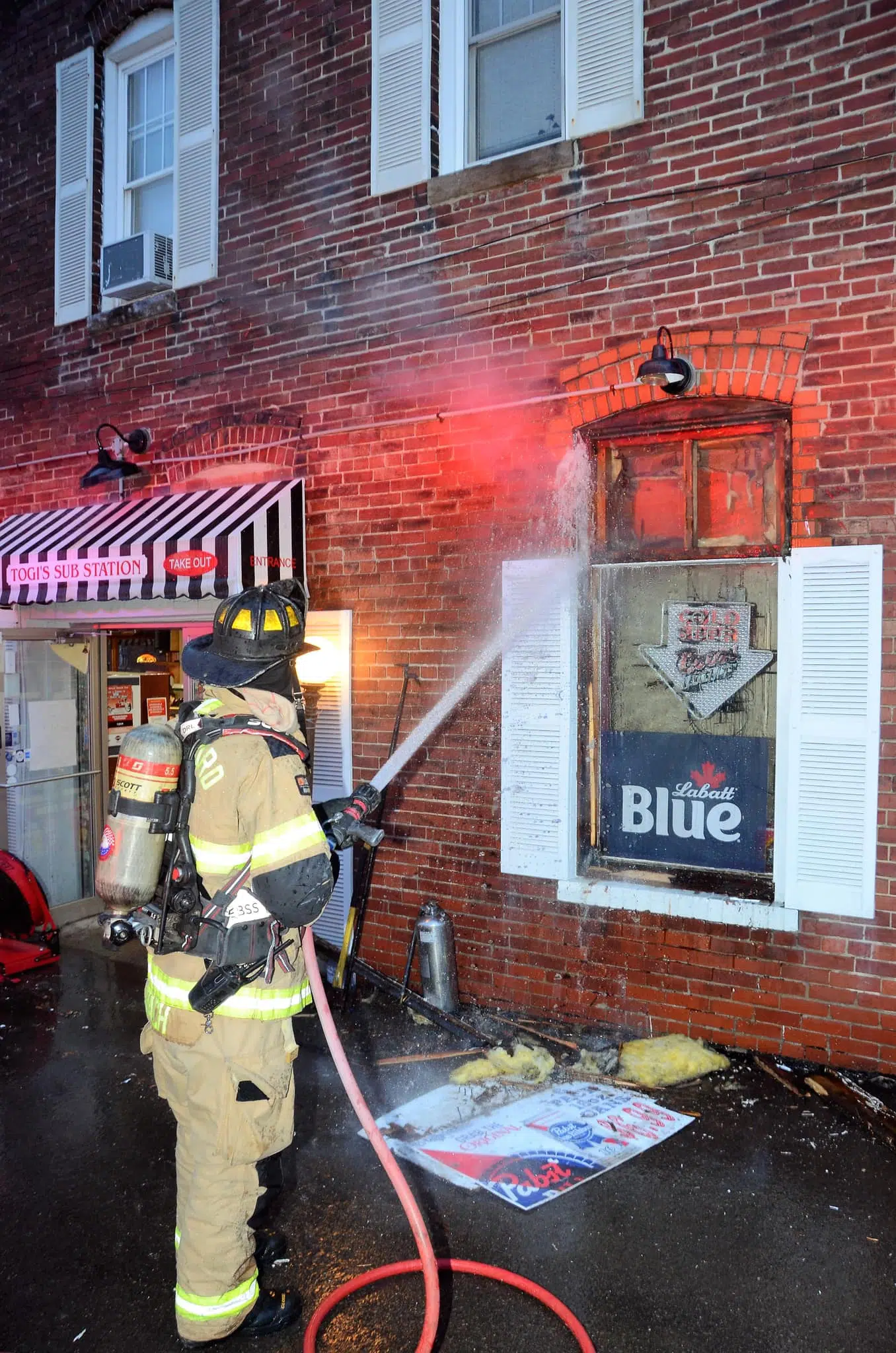 Fire Outside Togi's Sub Station