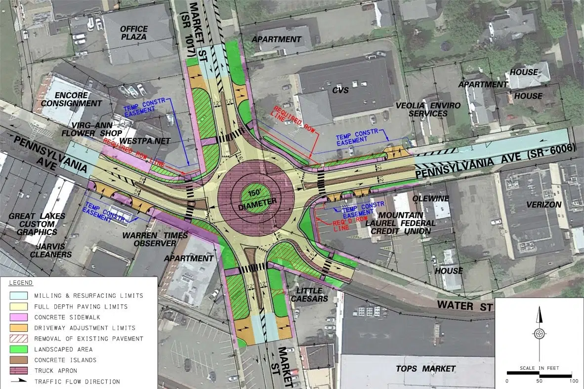 PennDOT Updates Plans for Warren Roundabout