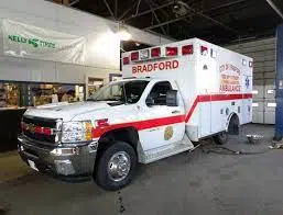 Bradford School Van Rolled Over Mechanic Thursday