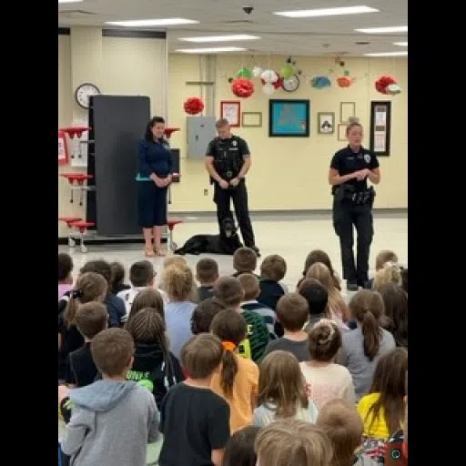 K9s Rigby and Duke Visit George G. Blaisdell Elementary