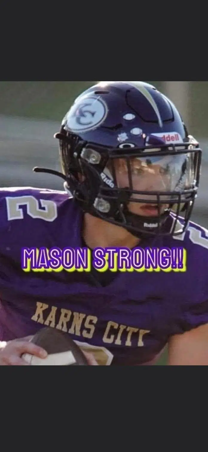 Karns City QB Mason Martin "Awake and Alert" In Update on Social Media