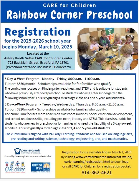Rainbow Corner Preschool Accepting Registrations