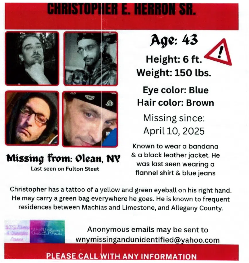 Catt County Asking Public's Help in the Case of Mysterious Death of an Olean Man