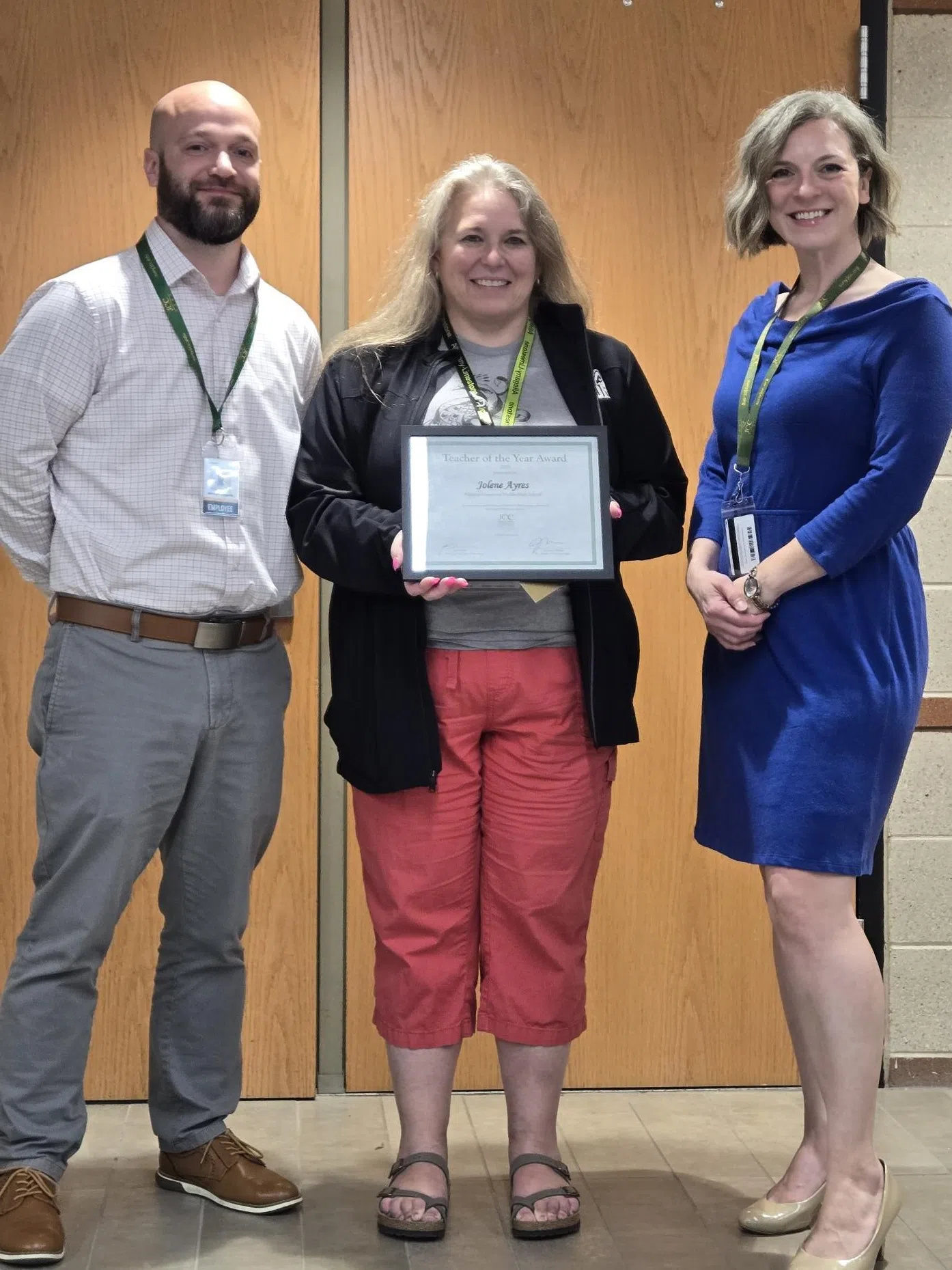 A-L's Ayres Awarded 2024-2025 JCC College Connections Teacher of the Year