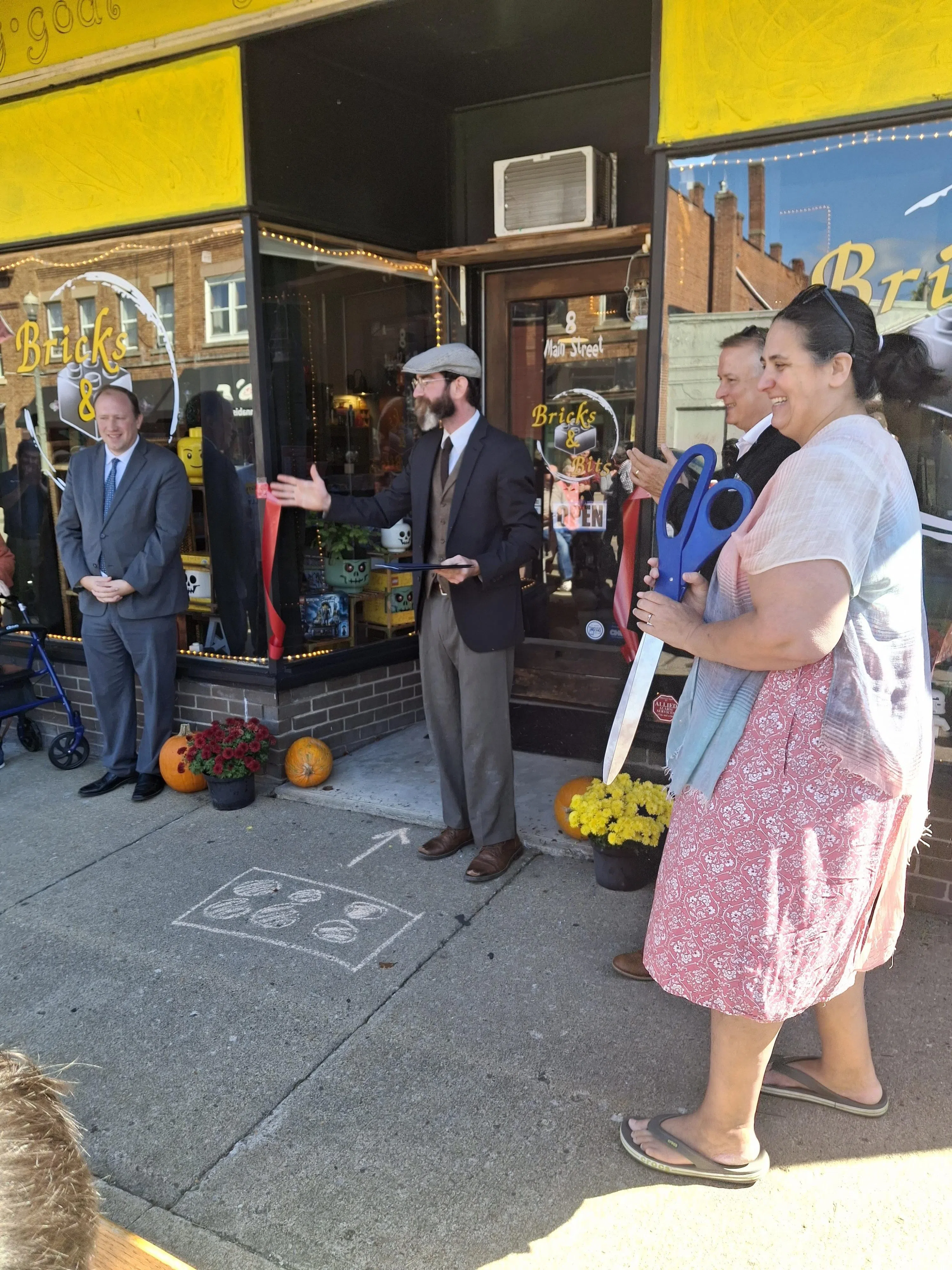 Ribbon Cut at "Bricks & Bits"