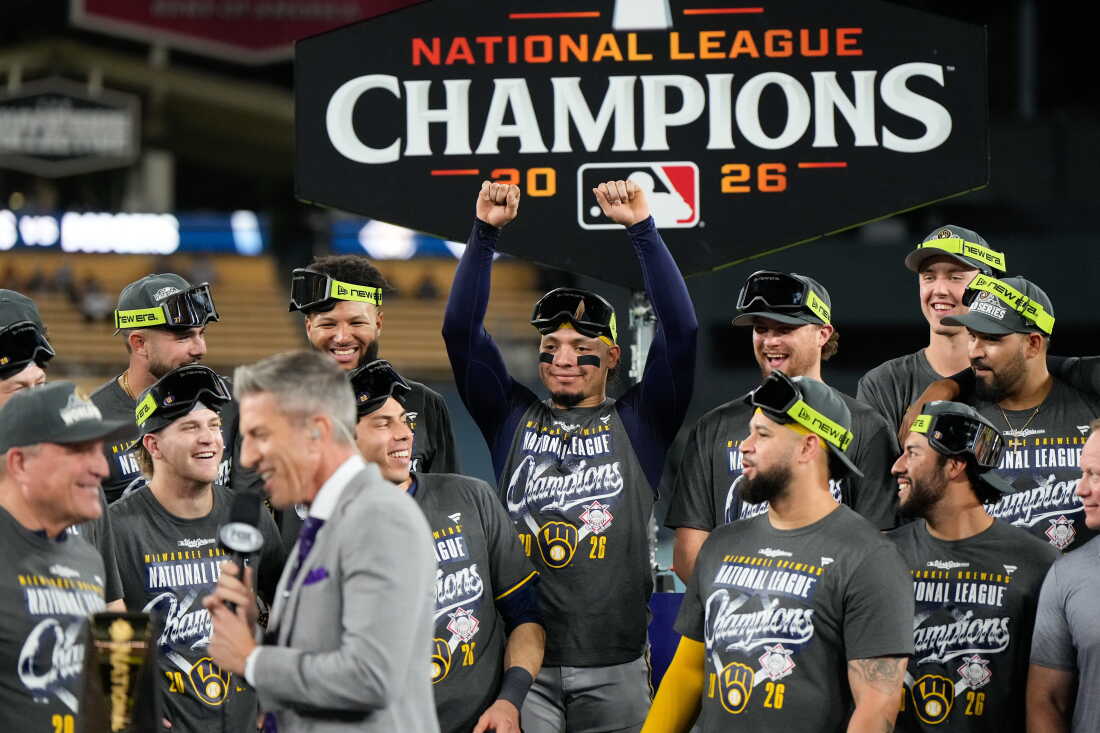 Brewers Sweep Dodgers, Win First Pennant in 44 Years and Head to the World Series