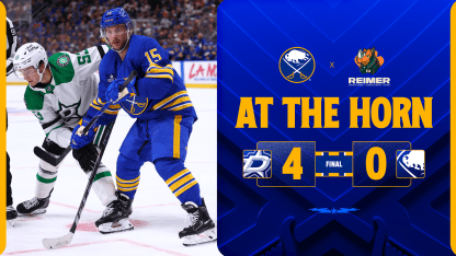 Sabres See Stars in 4-0 Loss to Dallas