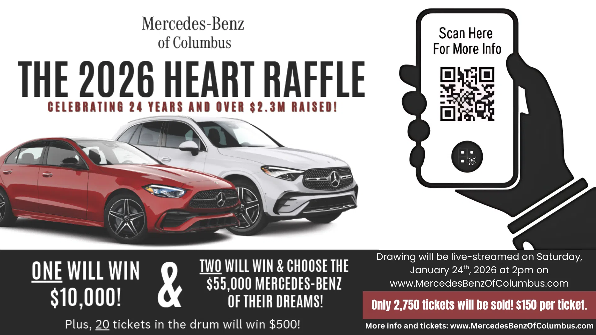 Feature: https://www.mercedesbenzofcolumbus.com/the-heart-raffle/