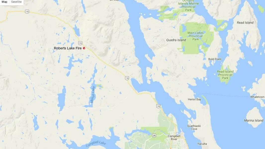 UPDATE Fire burning near Roberts Lake NanaimoNewsNOW Nanaimo news