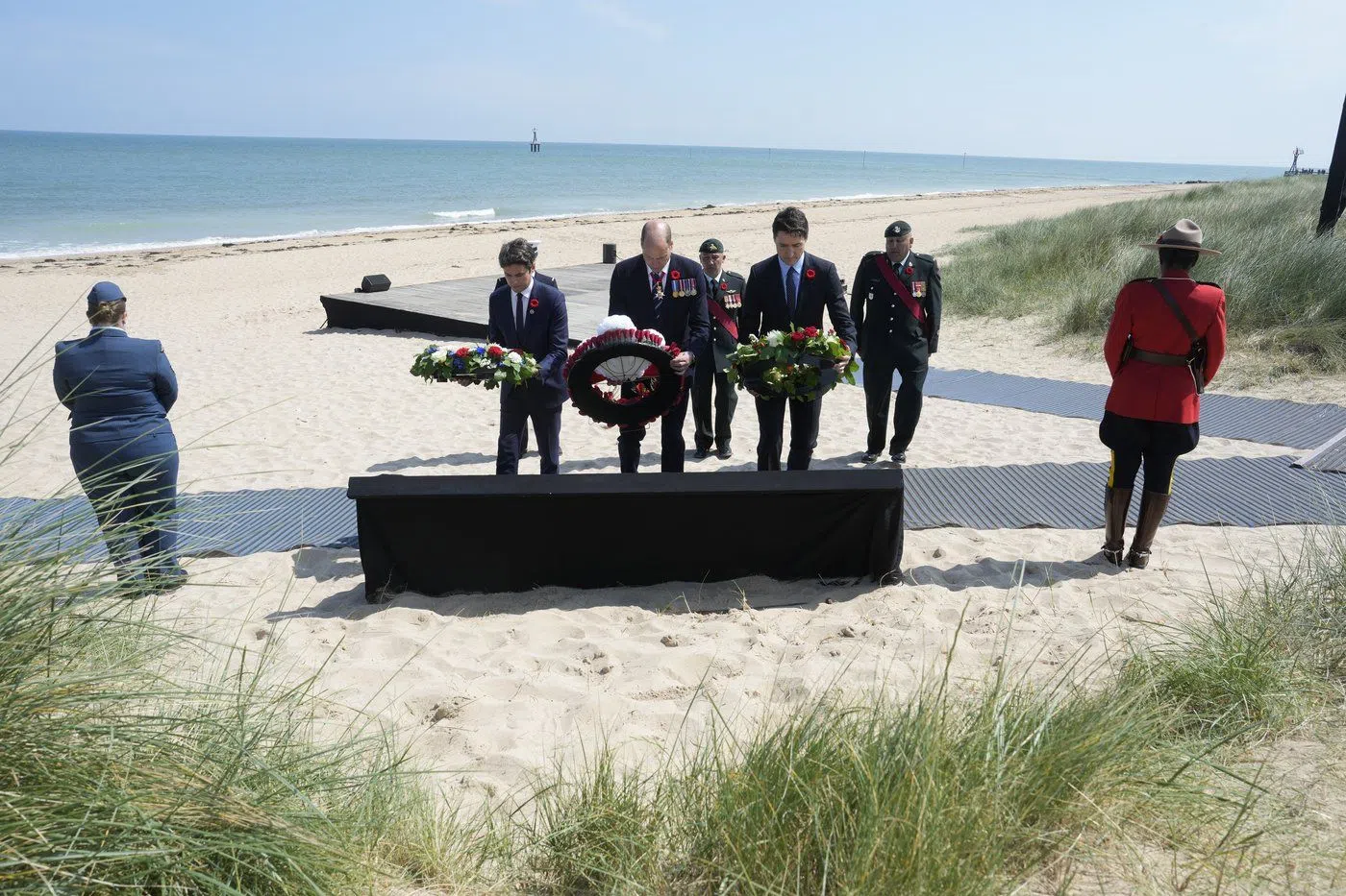 Canadians remember 80th anniversary of D-Day as sun shines on Juno Beach in Normandy