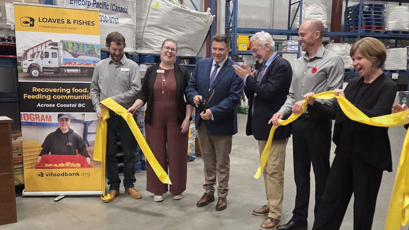 ‘Tonight we celebrate, but tomorrow we get back to the work:’ new Nanaimo food bank HQ officially opens