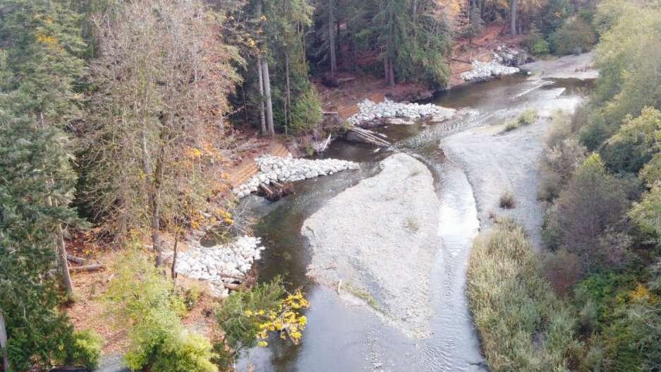 ‘Critical infrastructure:’ Town completes erosion work along Little Qualicum River