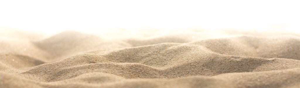 The beach sand on white background sand