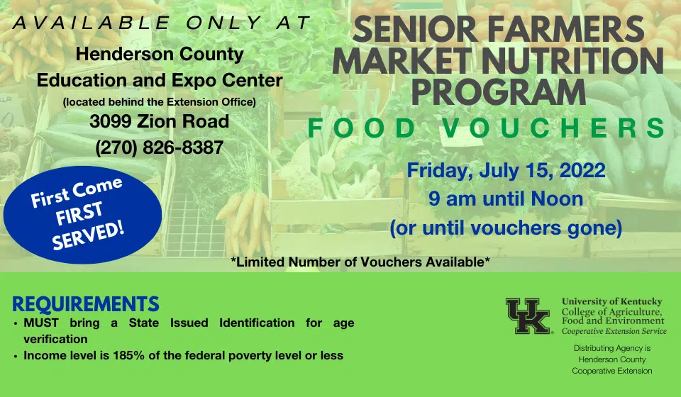 Henderson Senior Farmers Market Voucher program is back WSON AM & FM