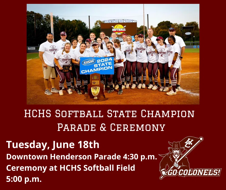 Parade and Ceremony for State Champion Lady Colonels Softball Team