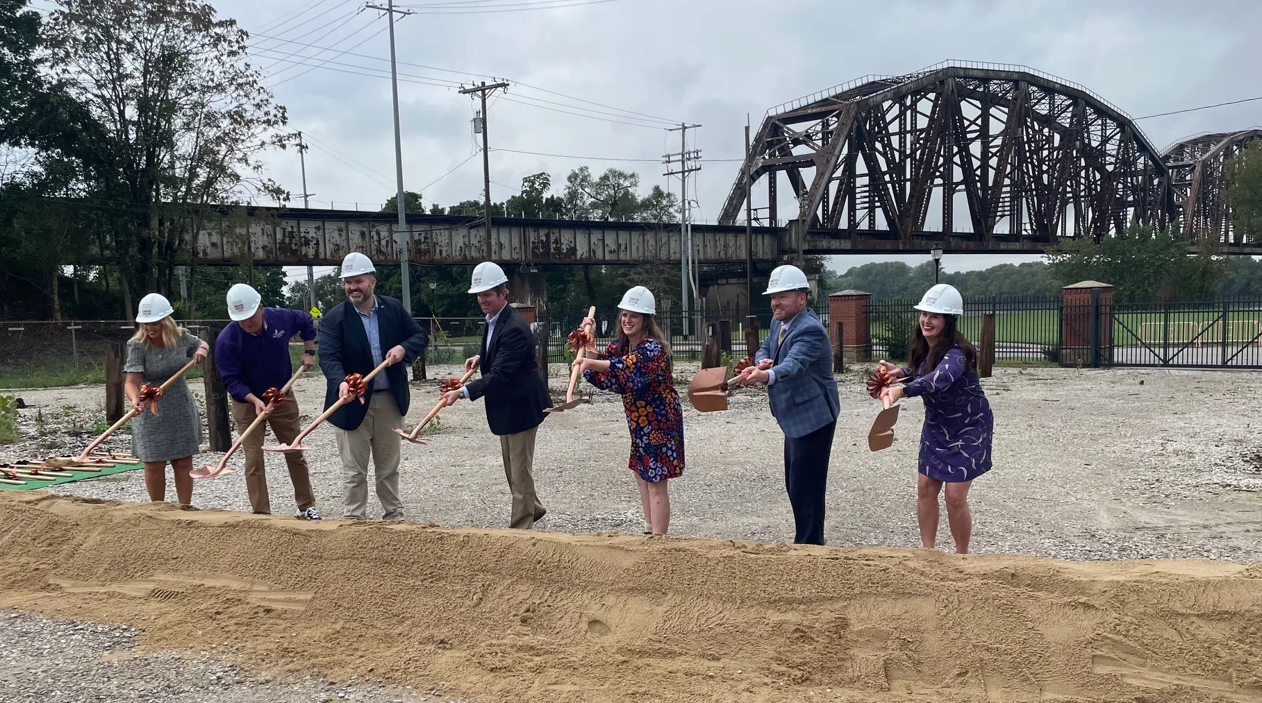 Groundbreaking at Rhythm River Distillery in Downtown Henderson held Monday