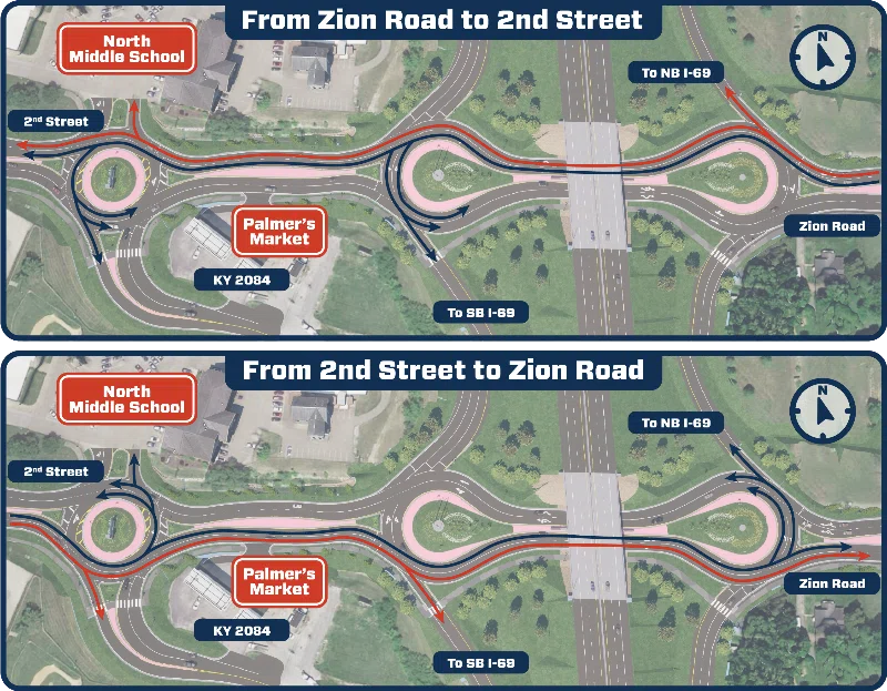 Both lanes of Second Street roundabouts are expected to open on or after Saturday