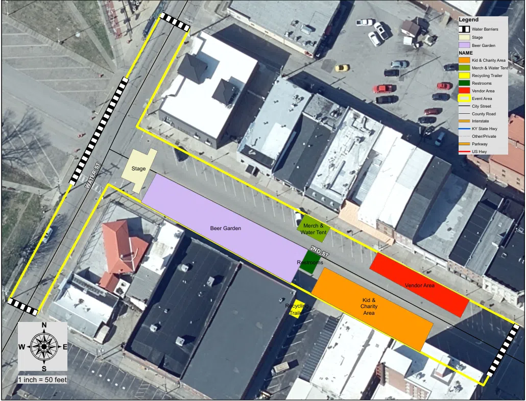Street closures downtown during SummerFest
