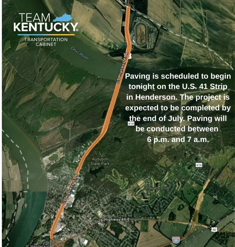 Paving Begins Tonight Along Henderson Strip
