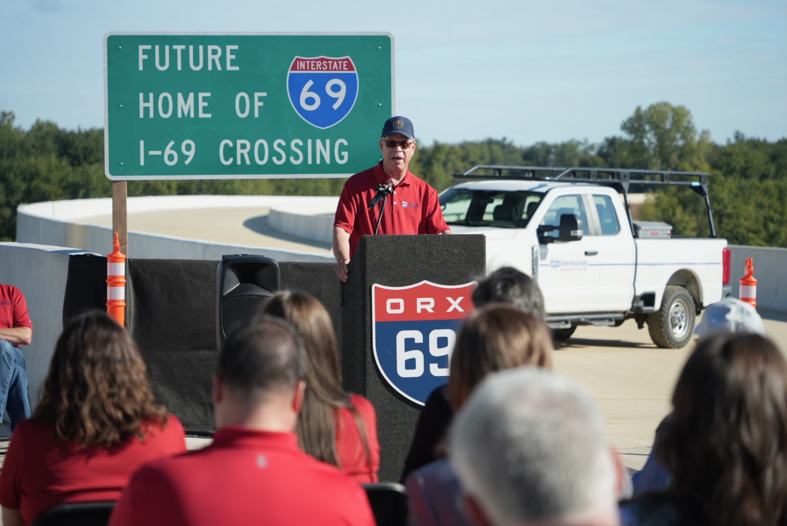 Indiana Gov. Braun Marks Major Construction Milestone on I-69 Ohio River Crossing