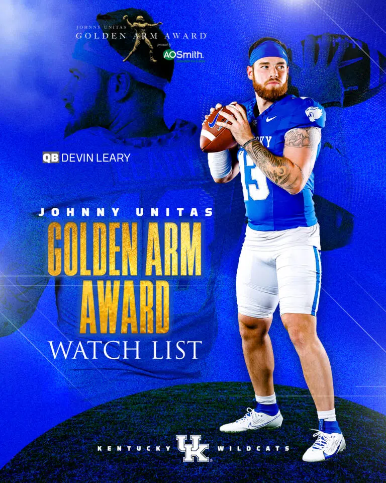 Devin Leary on Johnny Unitas Golden Arm Award Watch List