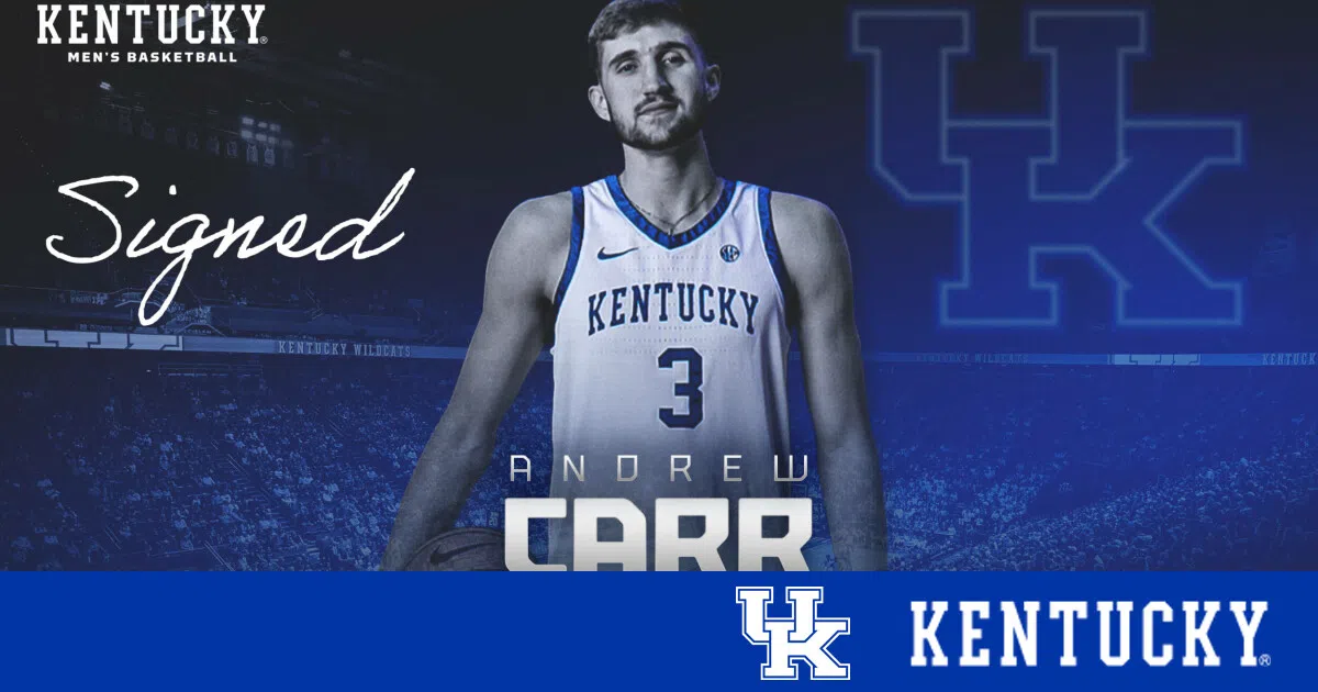 Andrew Carr Added to 2024-25 UK Men's Basketball Roster