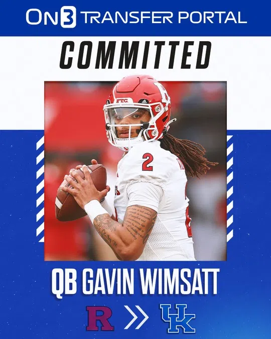 Quarterback Gavin Wimsatt Transfers to Kentucky