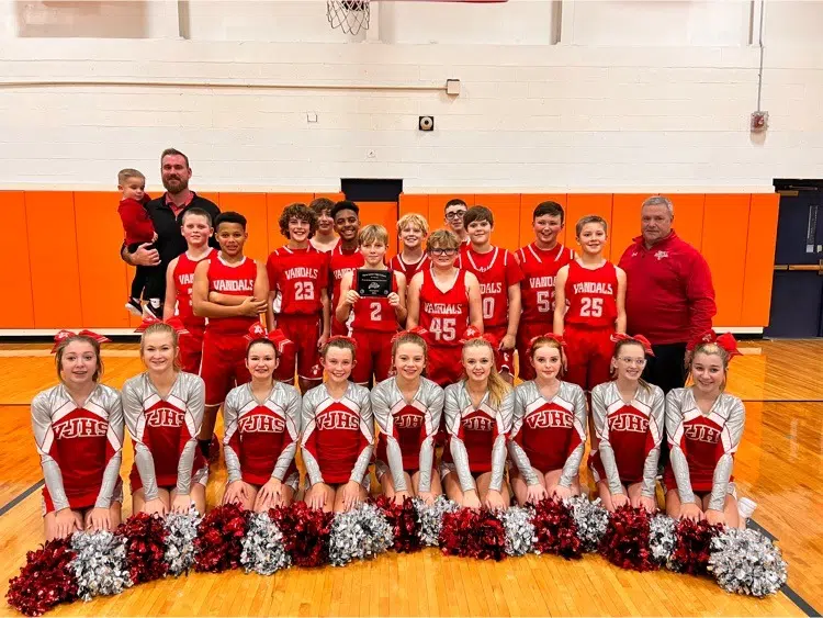 Vandalia 7th Grade Boys Basketball wins Pana Tournament