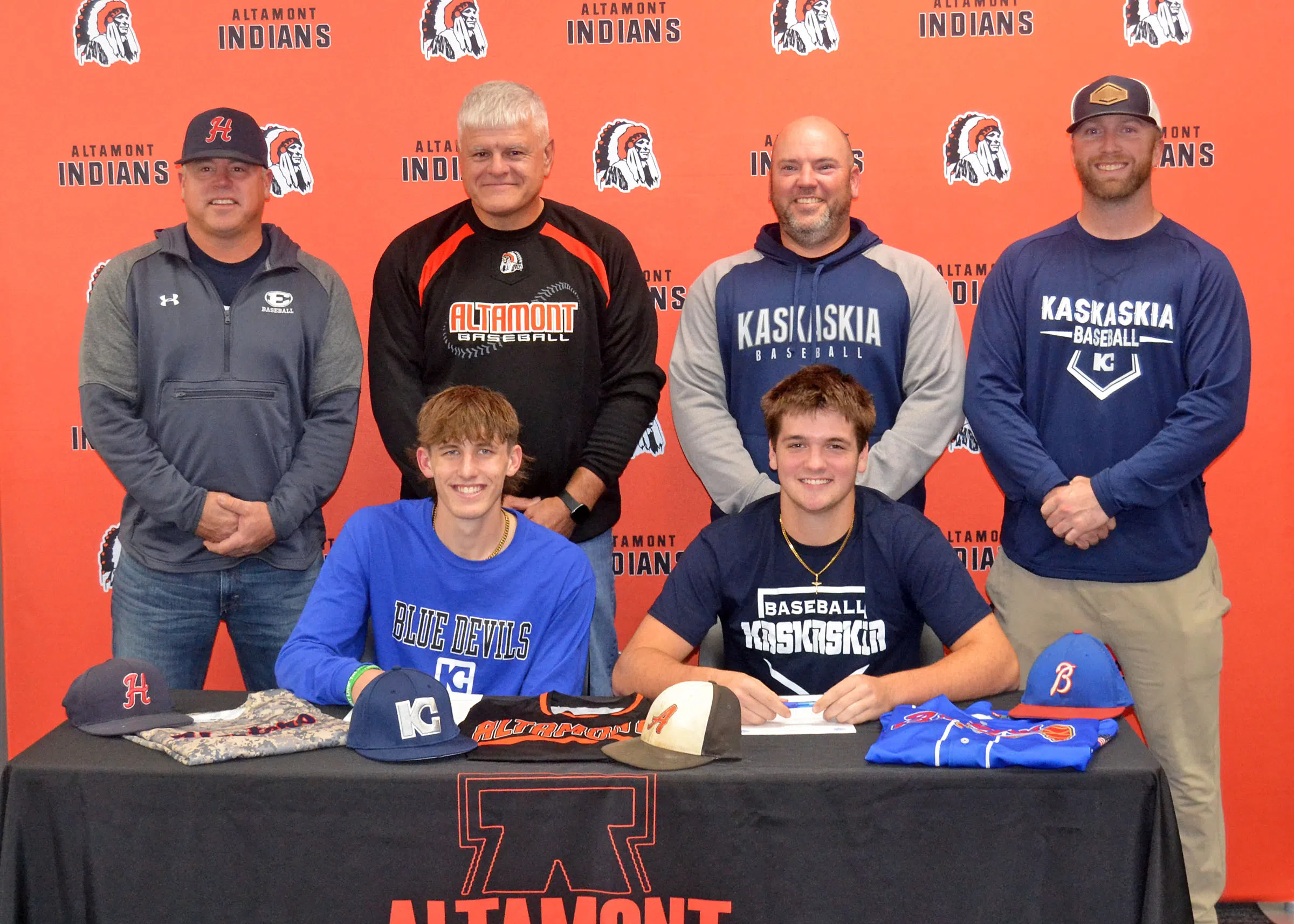 Altamont’s McManaway and Elam Sign to Play for Kaskaskia College