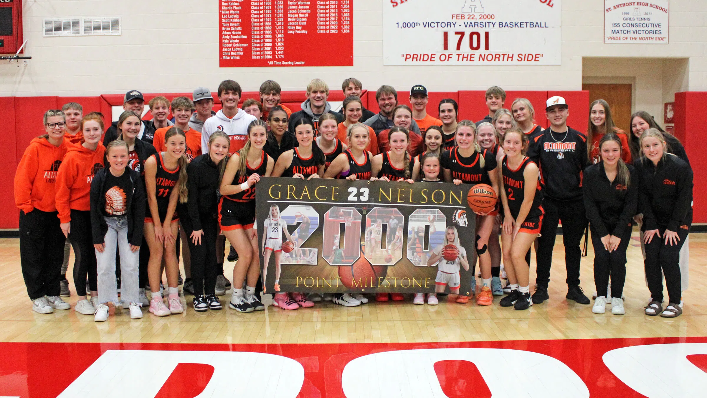 Altamont Holds Off St. Anthony as Grace Nelson Surpasses 2,000 Point Milestone