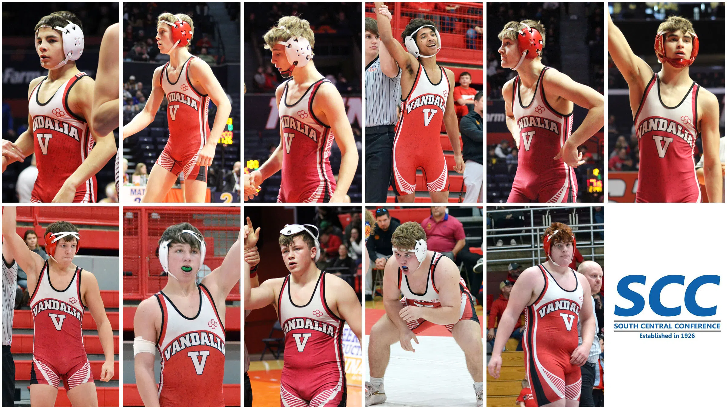 11 Vandals wrestlers named All-South Central Conference