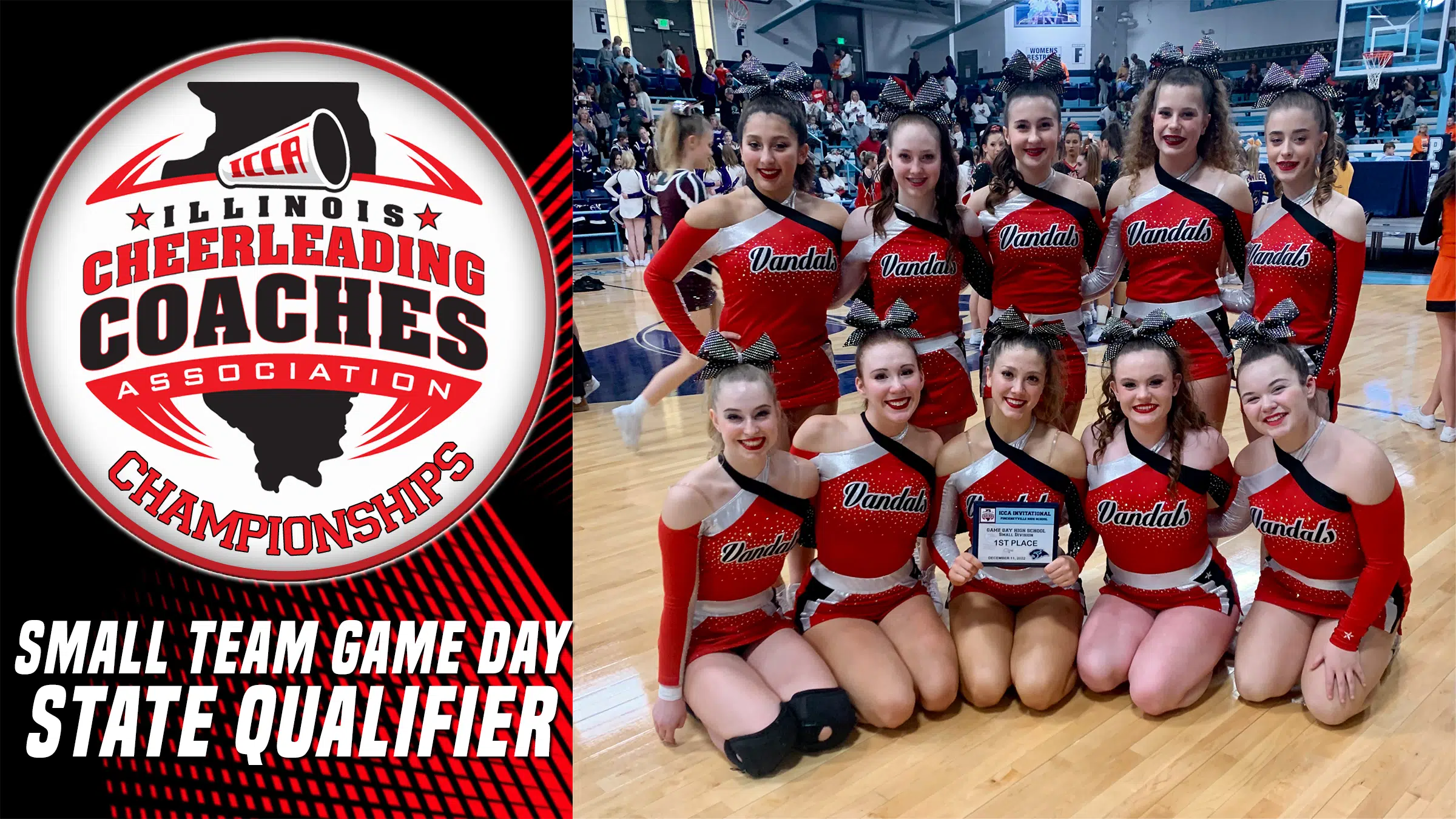 Vandalia High School Cheerleaders Qualify for Second Division of ICCA