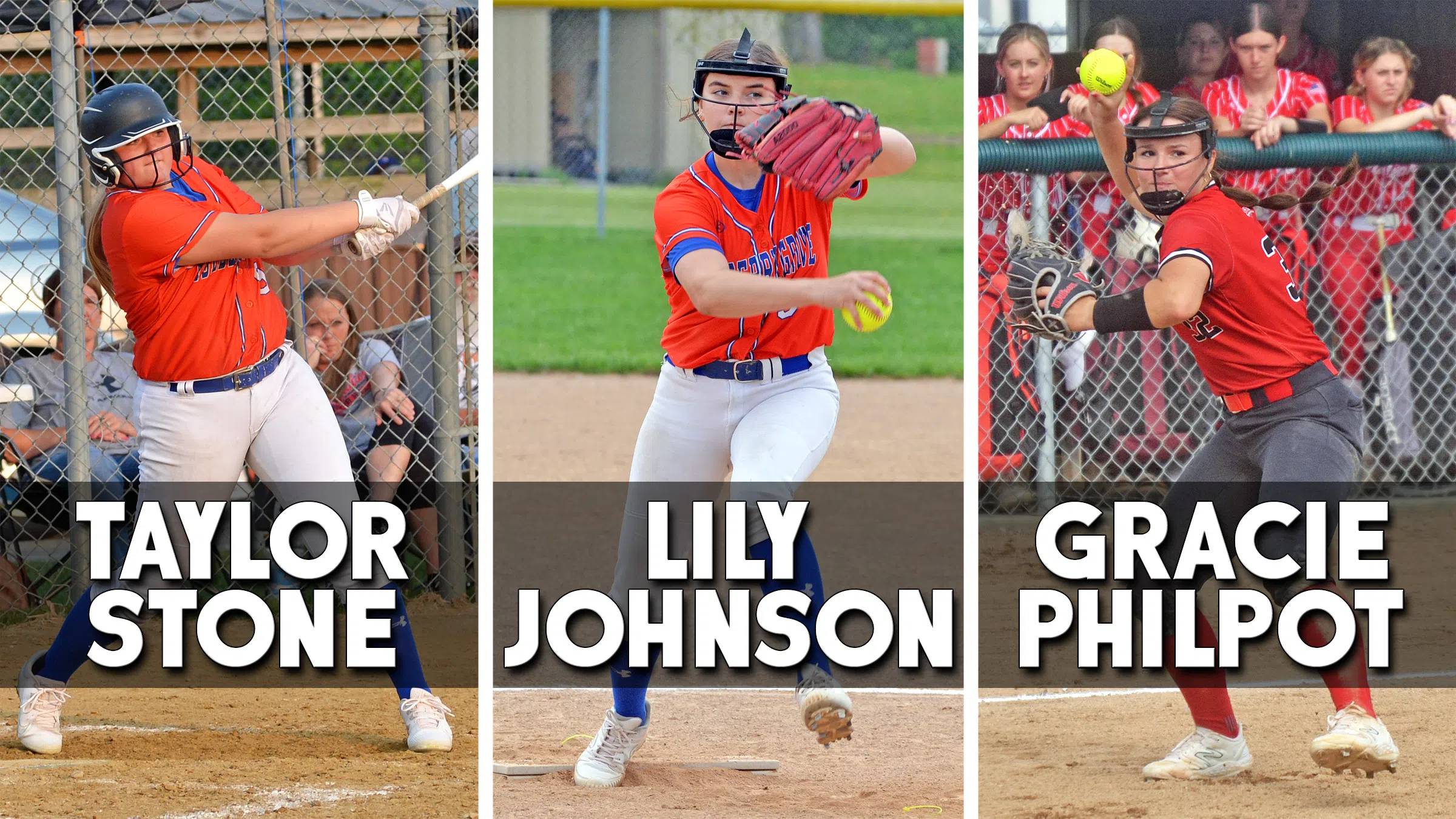 MG's Stone and Johnson, Vandalia's Philpot Named to ICA All-State Softball Teams