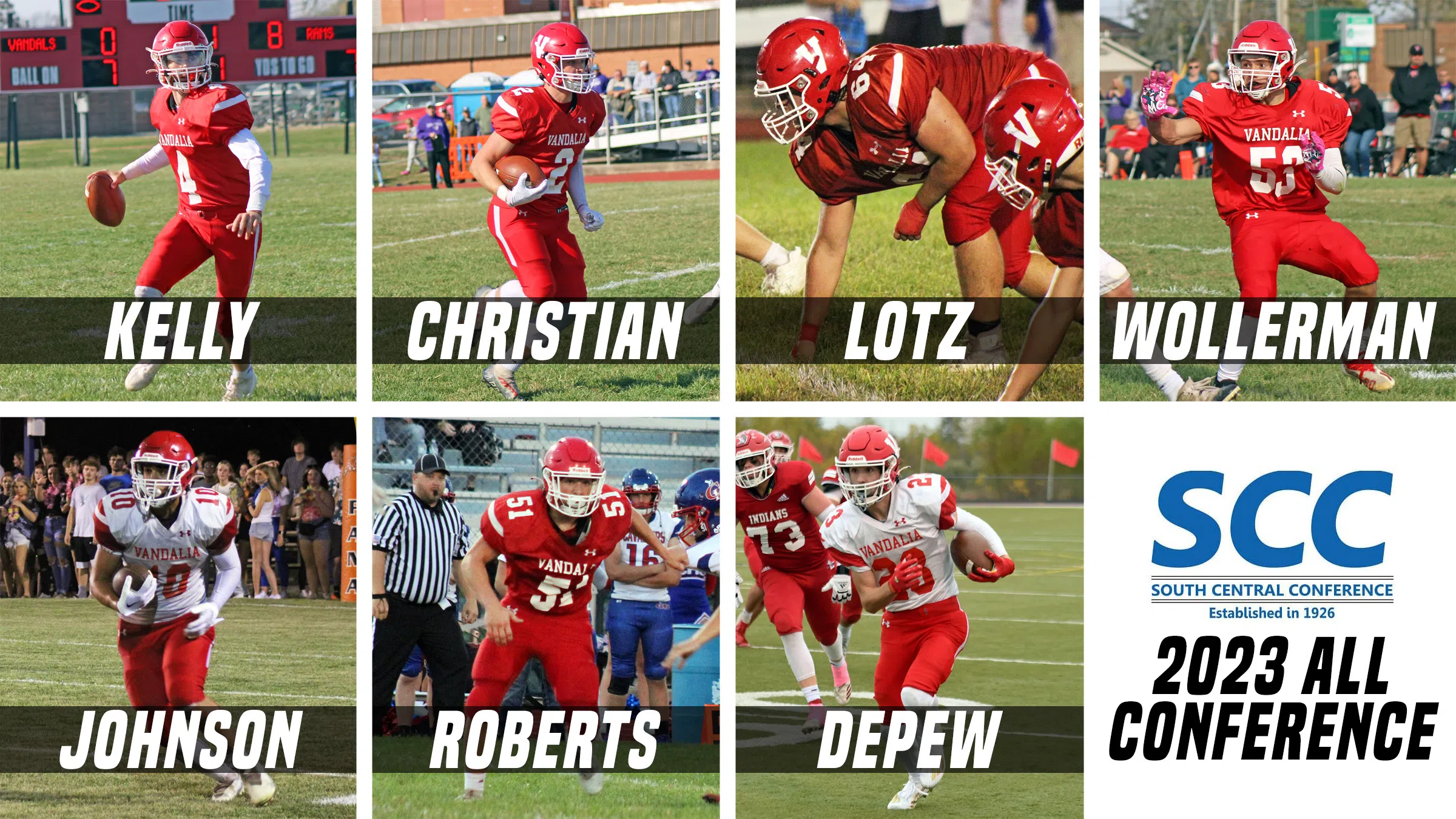 Seven Vandals Named to SCC All Conference Football Team I70Sports