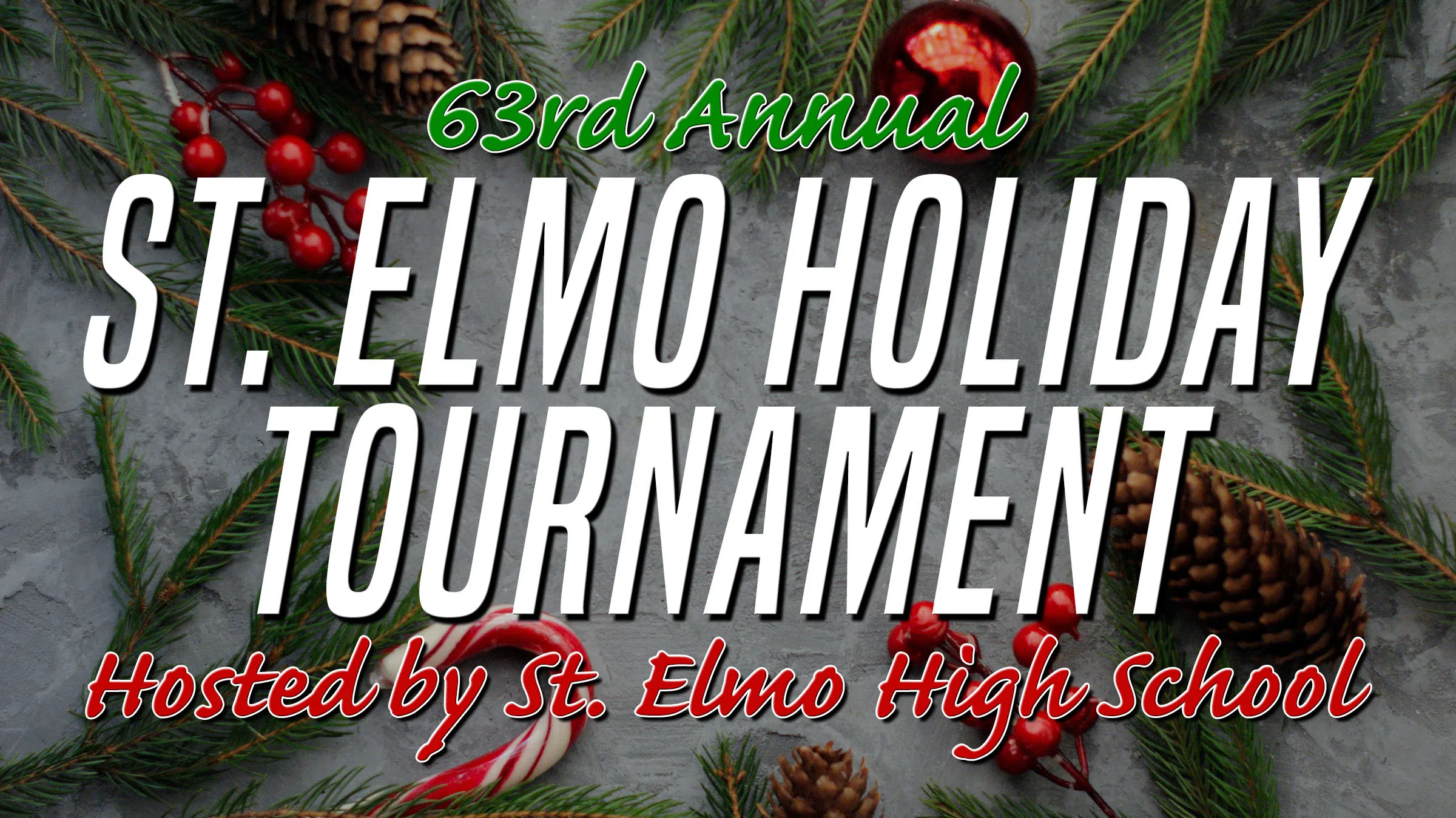 Schedule for Championship Saturday of St. Elmo Holiday Tournament