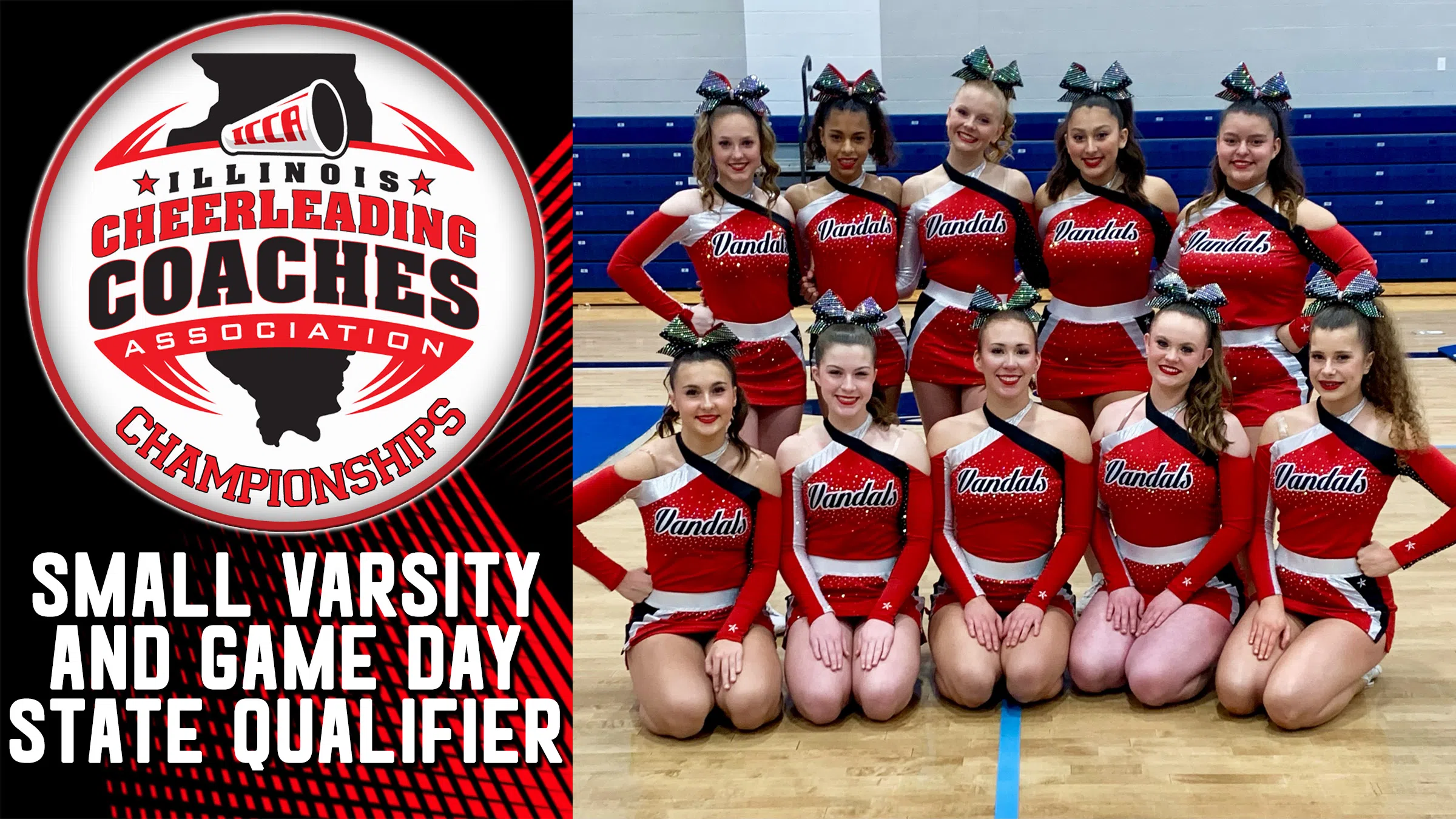 Vandalia Cheerleading Qualifies for ICCA State Championships in Two