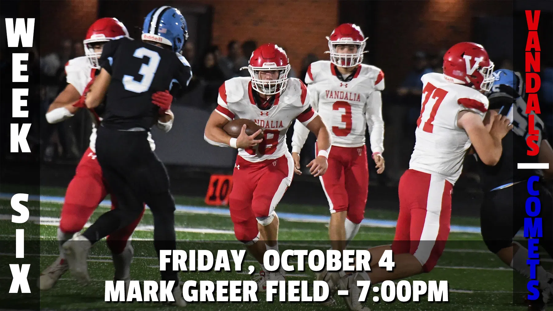 Vandals host Greenville Comets tonight