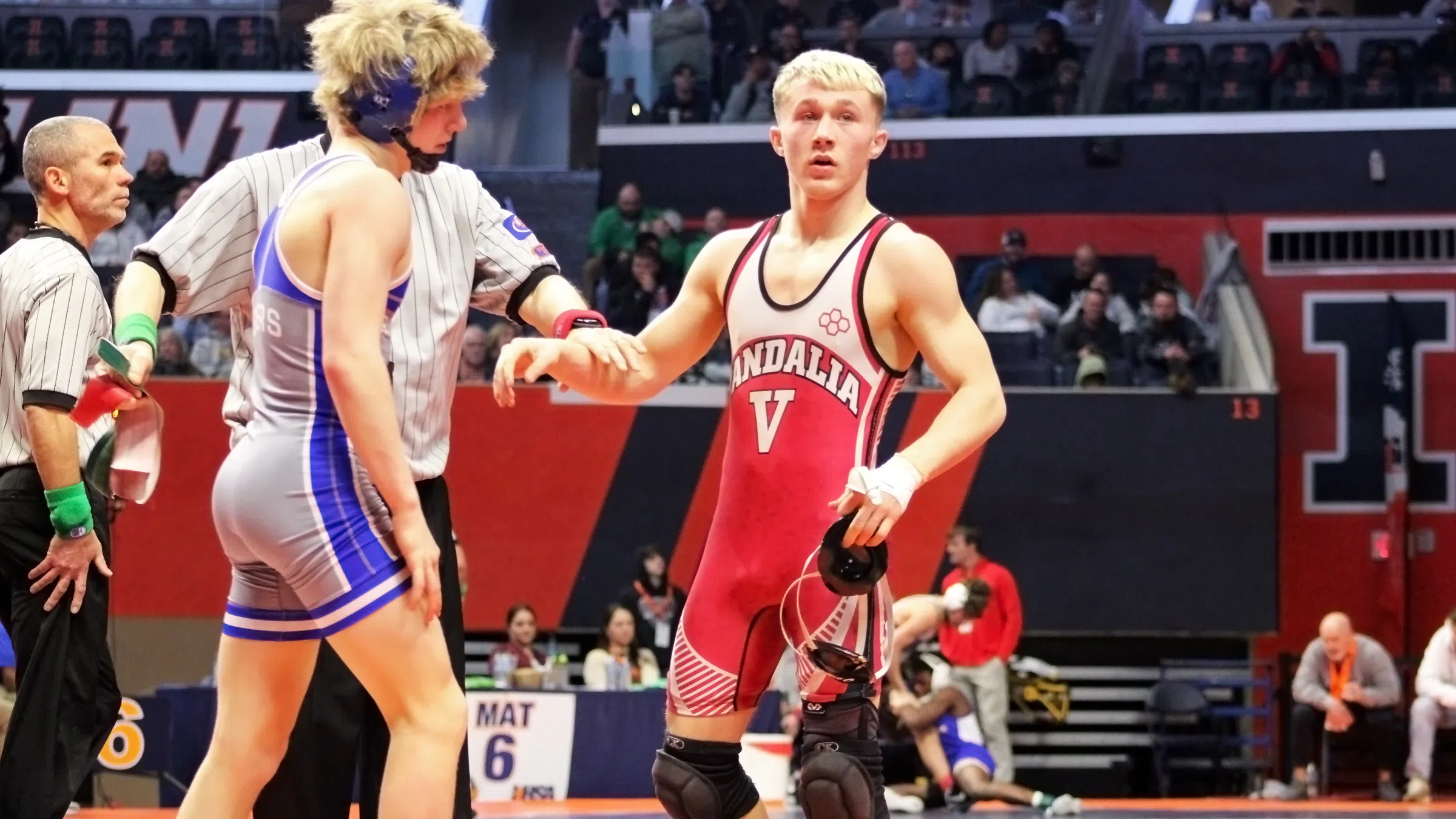 Five Vandals Wrestlers in Semifinals, Six in Wrestlebacks Today at 1A Individual State Tournament