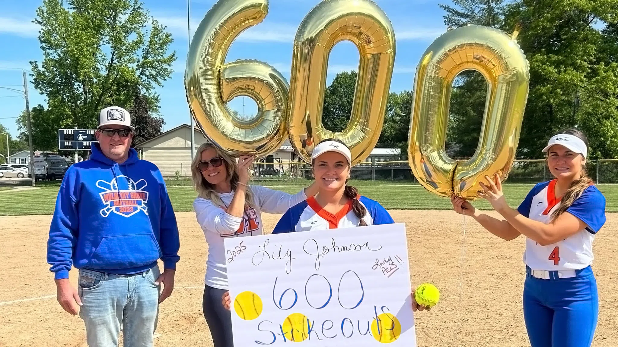 Mulberry Grove's Lily Johnson Surpasses 600 Career Strikeouts