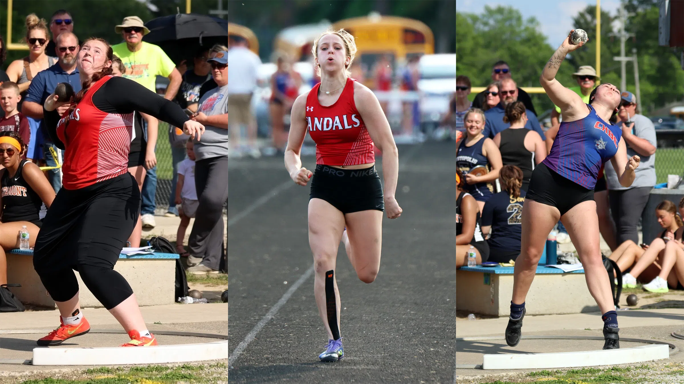 Vandalia's Brown and Bowers and CHBC's Wallace Qualify for IHSA Girls State Track Meet