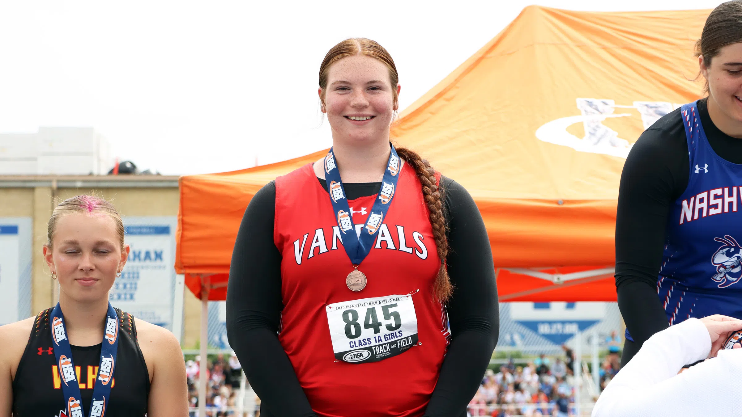 Vandalia's Hannah Brown Takes Fourth in Shot Put at IHSA 1A State Track Finals