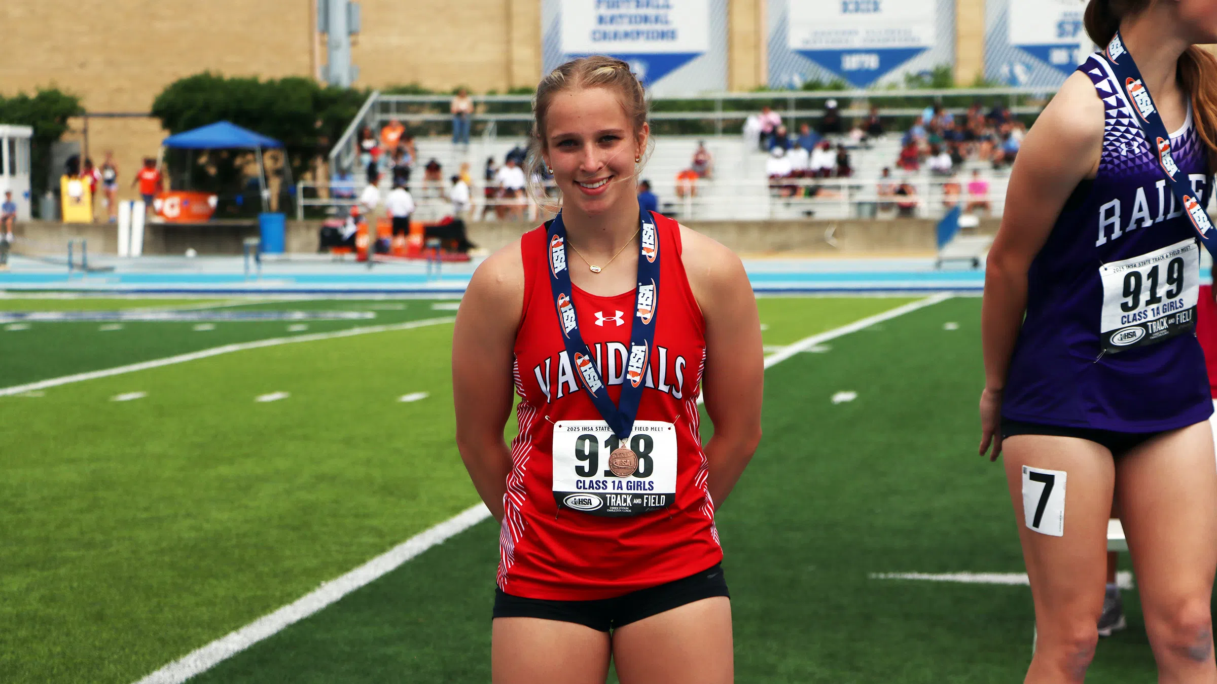 Vandalia’s Sophie Bowers Takes Eighth in the 400m Dash at IHSA 1A State Track Finals