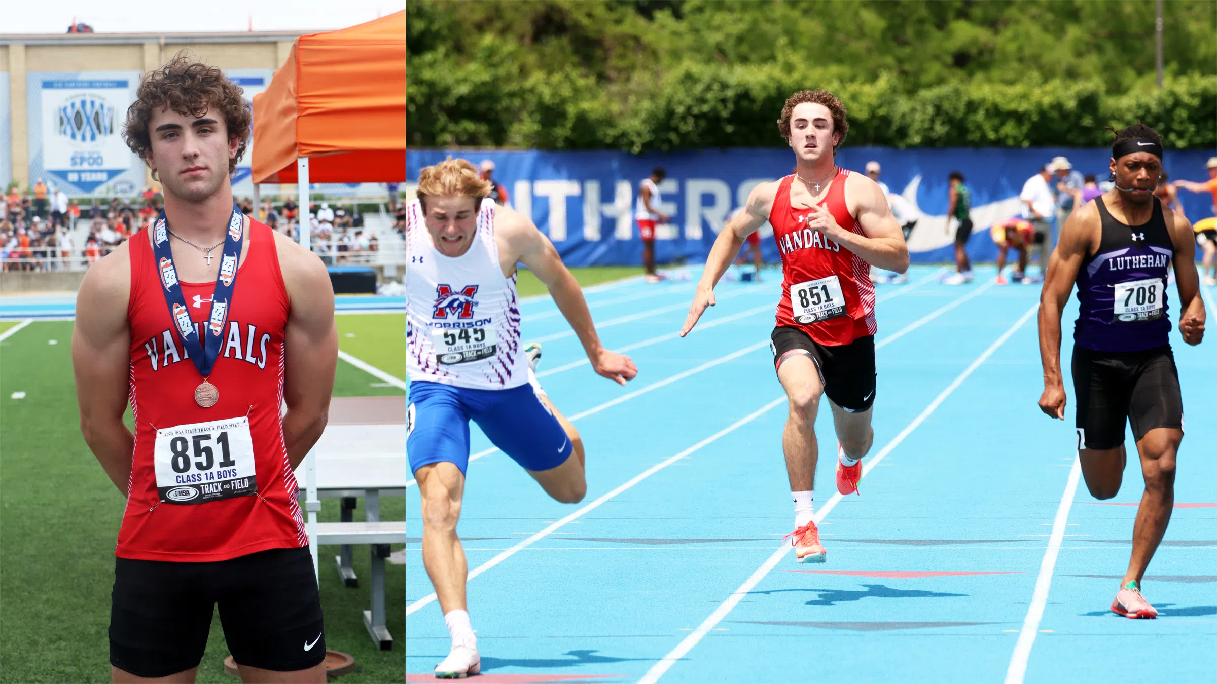 Vandalia's Depew Medals in Two Events at IHSA 1A State Track Meet