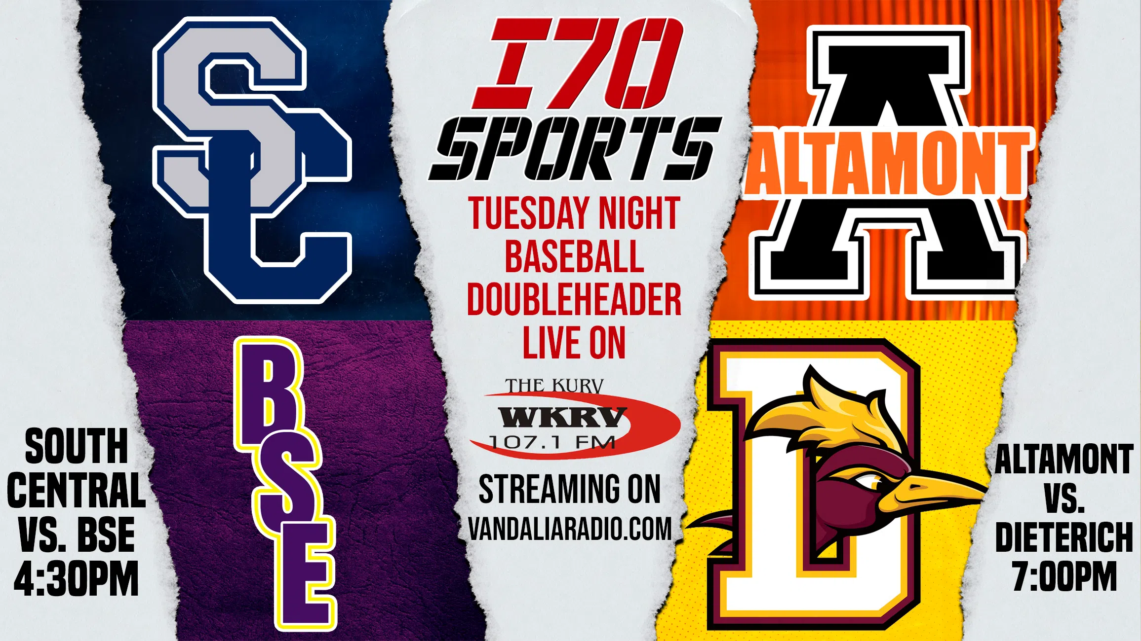 I70Sports Tuesday Night NTC Baseball Doubleheader Tonight on WKRV