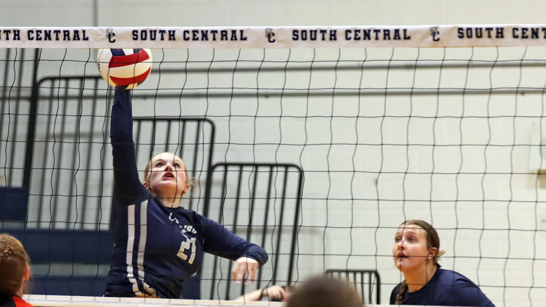 South Central Volleyball Suffers Two Set Loss at Home
